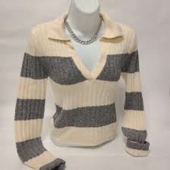 Sweaters - Cropped stripped sweater